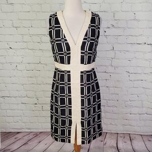 Milly of New York Black V-Neck Dress 4